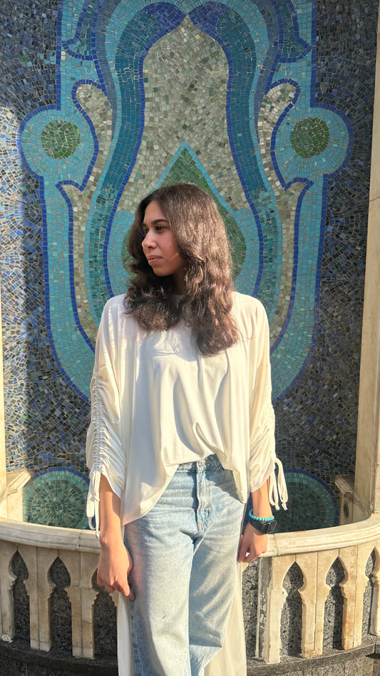 Basic Flowy Top in White